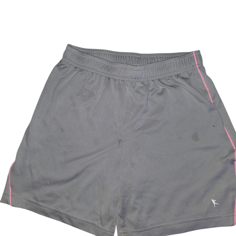 Danskin Now Gray Kids Casual Shorts with Pink Accents
